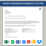 Company Credit Reference Letter gratis en premium templates