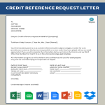 Vorschaubild der VorlageCompany Credit Reference Letter