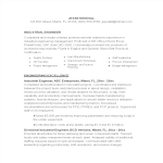 template topic preview image Industrial Engineering Resume template