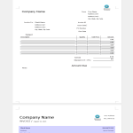 Vorschaubild der VorlageSample Graphic Design Invoice Template