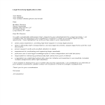 template preview imageLegal Secretary Job Application Letter