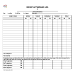 template topic preview image Driver Attendance Log