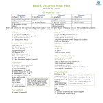 Vacation Meal Plan gratis en premium templates