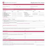 Work Leave Application gratis en premium templates