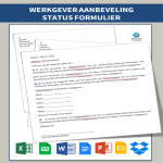 template topic preview image Aanbevelingsformulier Werkprestaties