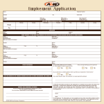 Restaurant Job Application Form sample gratis en premium templates