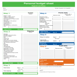 Personal Budget Form gratis en premium templates