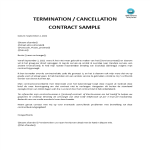 Opzegbrief Contract gratis en premium templates