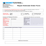 Repair Estimate Order Form Example gratis en premium templates