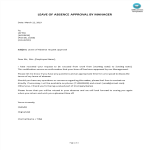 Leave of Absence Vacation Approval Letter gratis en premium templates