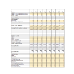 Vorschaubild der VorlageProfit and loss account statement in Excel