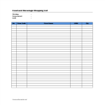 template topic preview image Food And Beverage Shopping List