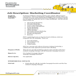 Marketing Coordinator Job Description gratis en premium templates