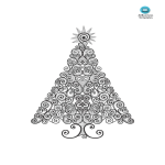 Christmas Coloring Page For Adults gratis en premium templates