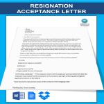 Resignation Acceptance Request Letter gratis en premium templates