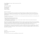 template topic preview image Teller Email Cover Letter