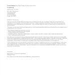 Teller Email Cover Letter gratis en premium templates