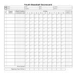 Youth Baseball Score Sheet gratis en premium templates