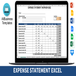 Business Expense Statement 2022 gratis en premium templates