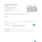 Field Trip Permission Slip gratis en premium templates