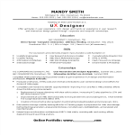 template topic preview image Entry Level Ux Designer Resume