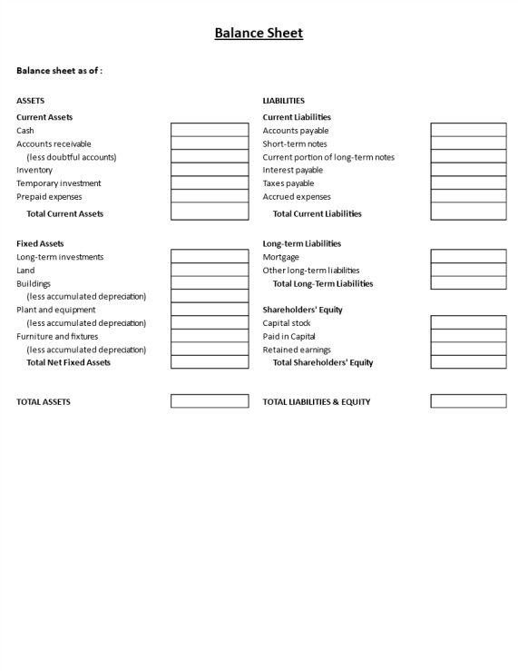 template topic preview image Balance Sheet template