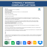 Formal Business Complaint Letter Format gratis en premium templates