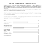 image HIPAA Security Incident Report