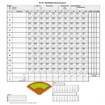 Fillable Softball Score Sheet gratis en premium templates