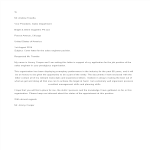 Engineer Job Application Letter gratis en premium templates