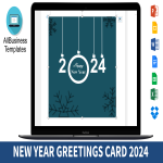 New Years Wishes 2024 gratis en premium templates