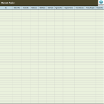 Warranty Tracker Excel Worksheet gratis en premium templates