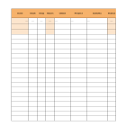 template topic preview image Basic Timesheet Excel Matrix