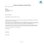 Letter of Interest for Job Sample gratis en premium templates