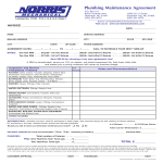 Sample Plumbing Maintenance Agreement gratis en premium templates