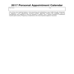 Personal Appointment Calendar gratis en premium templates