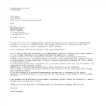 Entry Level Administrative Assistant Application Letter gratis en premium templates