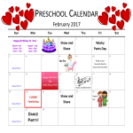 Preschool Birthday Calendar gratis en premium templates