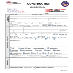 template topic preview image Job Order Form Construction Job