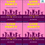 Party Flyer maker gratis en premium templates