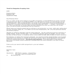 Thank You Resignation Accepting Letter gratis en premium templates