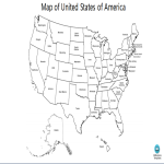 template topic preview image Map of United States of America Outline