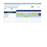 Dupont Schedule Template excel worksheet gratis en premium templates