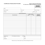 Blank Certificate Of Destruction gratis en premium templates