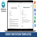 Event Invitation gratis en premium templates