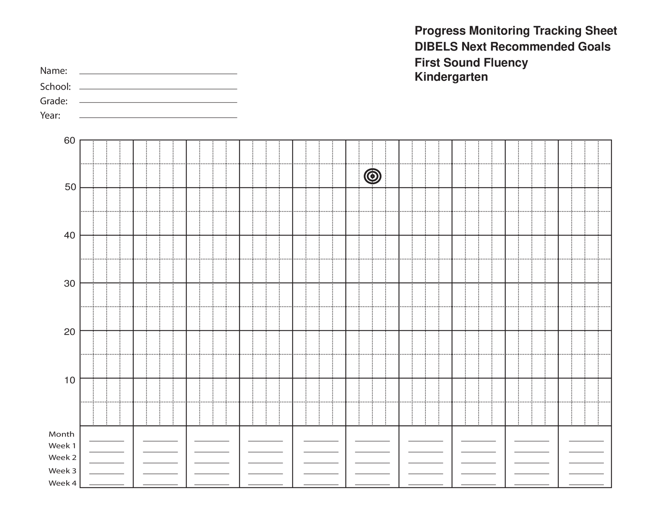 template preview imageProgress Monitoring Tracking Sheet Child Kindergarten