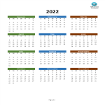 template topic preview image Calendar Template 2022