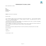 template topic preview image Office Leave Letter