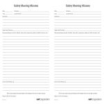 template topic preview image Safety Meeting Minutes