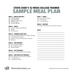 Bodybuilding Meal Plan gratis en premium templates